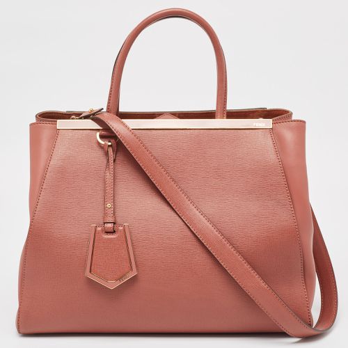 Punch Leather Medium 2Jours Tote - Fendi - Modalova