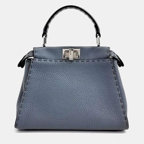 Leather Mini Peekaboo Top Handle Bag - Fendi - Modalova