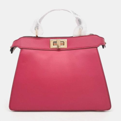 Hot Leather Small Peekaboo ISeeU Tote Bag - Fendi - Modalova