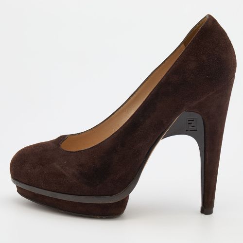 Fendi Brown Suede Pumps Size 38.5 - Fendi - Modalova