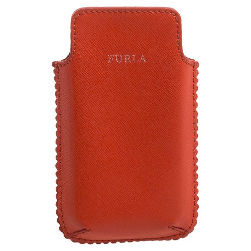 Furla Orange Leather Phone Case - Furla - Modalova