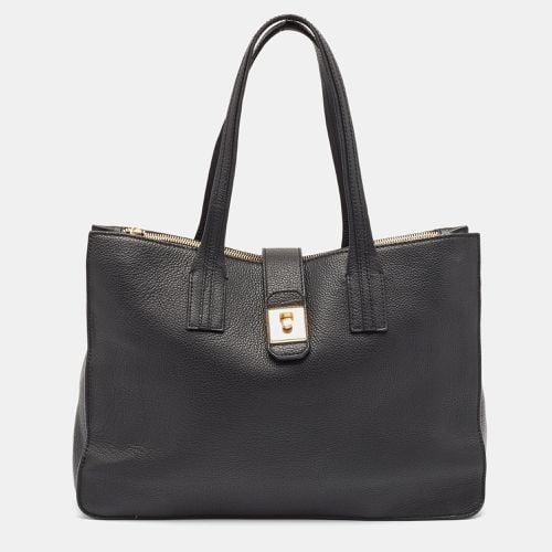 Furla Black Leather Flap Tote - Furla - Modalova