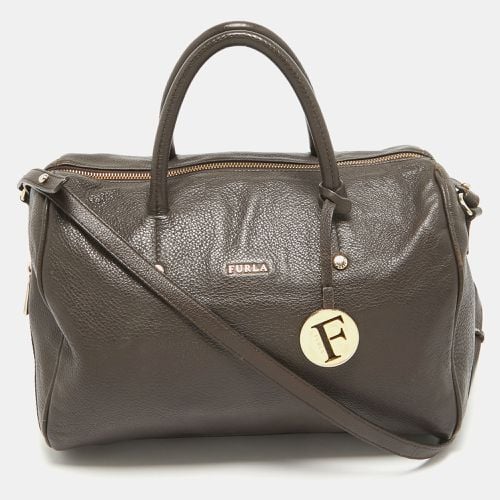 Dark Leather Ariana Satchel - Furla - Modalova