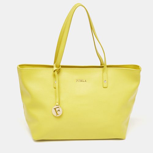 Furla Yellow Leather Top Zip Tote - Furla - Modalova