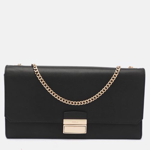 Leather Push Lock Flap Crossbody Bag - Furla - Modalova