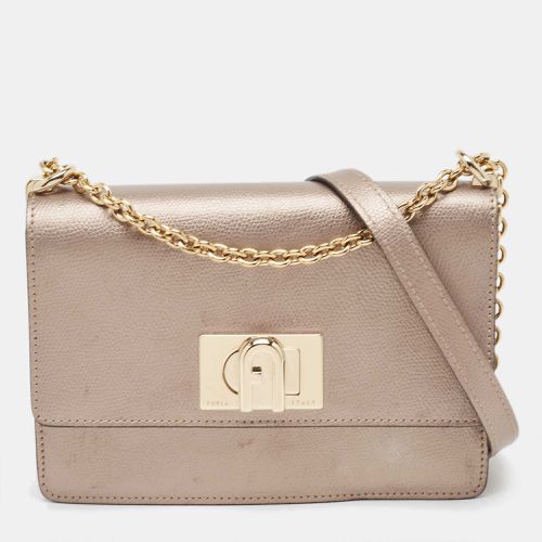 Metallic Leather 1927 Chain Shoulder Bag - Furla - Modalova