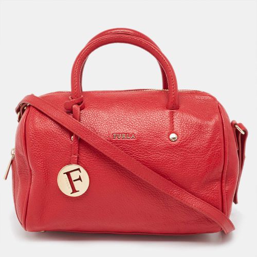 Furla Red Leather Arianna Satchel - Furla - Modalova