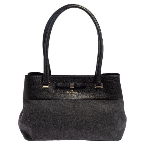 Black Wool and Leather Henderson Street Tote - Kate Spade - Modalova