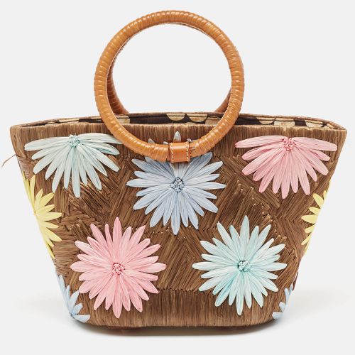 Floral Straw Basket Tote - Kate Spade - Modalova