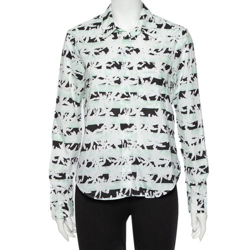 Palm Tree Printed Cotton Button Front Shirt M - Kenzo - Modalova