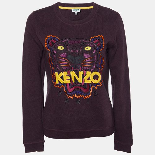 Melange Cotton Tiger Embroidered Sweatshirt M - Kenzo - Modalova