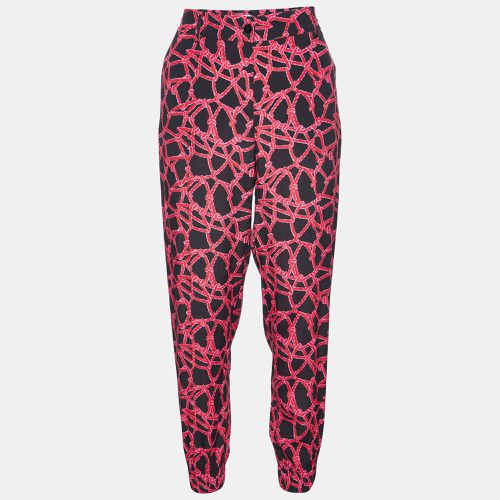 Pink Rope Print Crepe Trousers S - Kenzo - Modalova