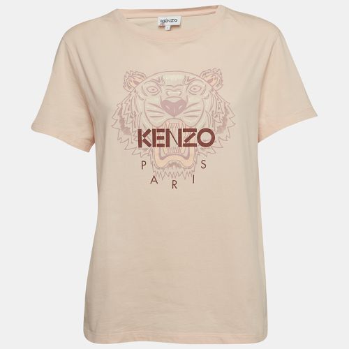 Light Tiger Print Cotton Half Sleeve T-Shirt L - Kenzo - Modalova