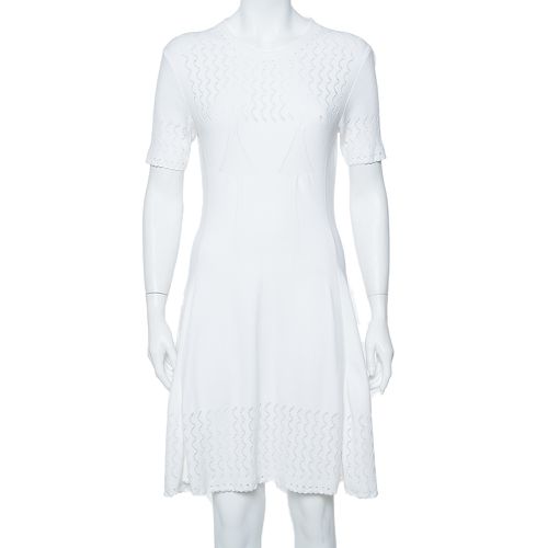 Perforated Knit Fit & Flare Dress L - Kenzo - Modalova