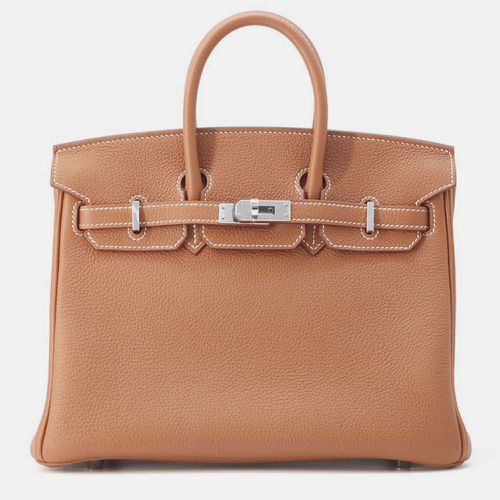 Togo Leather Birkin 25 Tote Bag - Hermes - Modalova