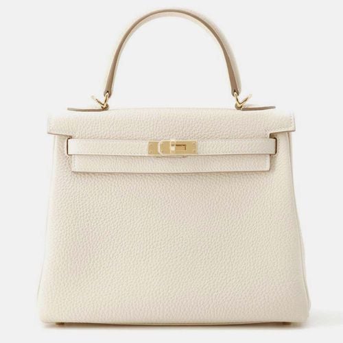 Retourne Craie Togo Leather Kelly Bag 25 - Hermes - Modalova