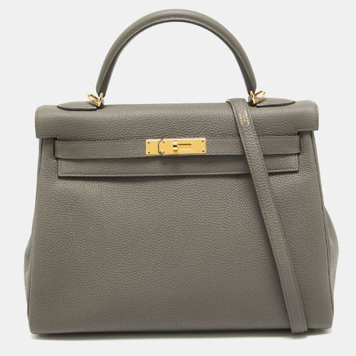 Etain Togo Leather Gold Finish Kelly Retourne 32 Bag - Hermes - Modalova