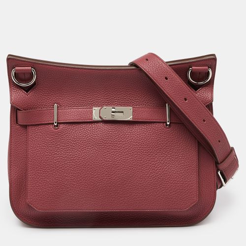 Bois de Rose Taurillon Clemence Leather Palladium Finish Jypsiere 34 Bag - Hermes - Modalova