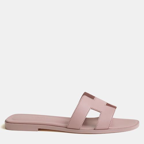 Rose cancan calfskin Oran sandal Size 39 - Hermes - Modalova