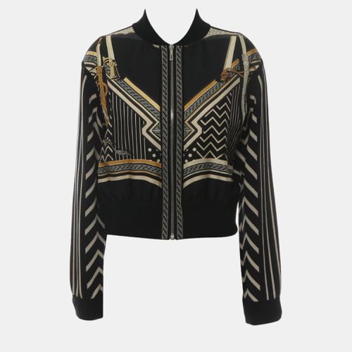 Multicolour Virgin Wool Silk Printed Bomber Jacket M - Hermes - Modalova