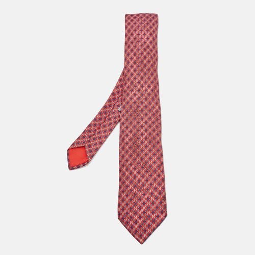 Parentheses Print Silk Tie - Hermes - Modalova