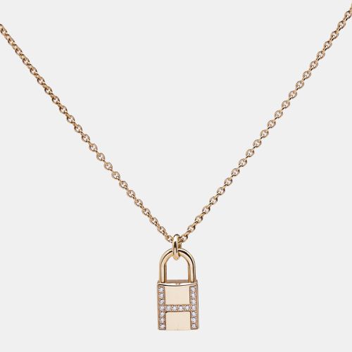 Kelly Cadenas Diamonds 18k Rose Pendant Necklace - Hermes - Modalova