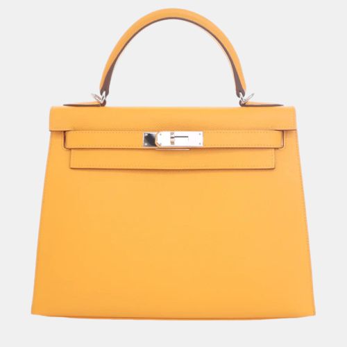 Jaune D'or Epsom Leather Kelly 28 Tote Bag - Hermes - Modalova