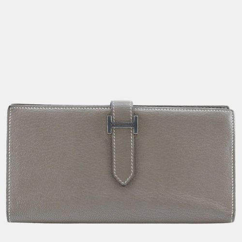 Chevre Leather Bearn Wallet - Hermes - Modalova