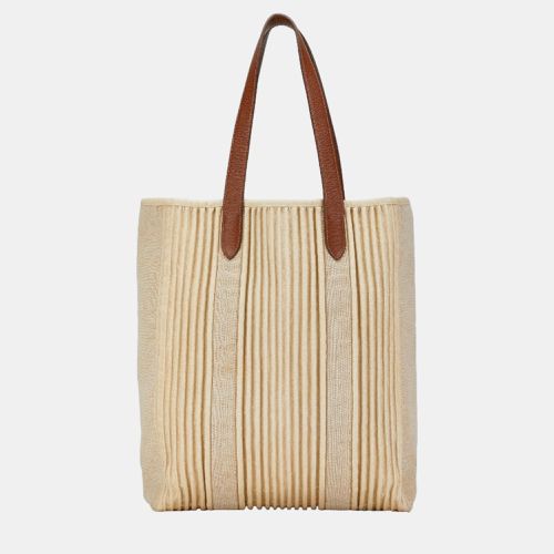 Ribbed Canvas with Leather Calicut Cabas Tote Bag - Hermes - Modalova