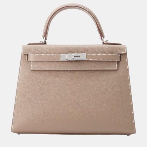 Etoupe Epsom Kelly Sellier 28 Top Handle Bags - Hermes - Modalova