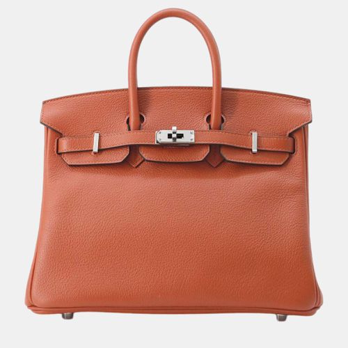 Verso Cuivre/Blue Royale Taurillon Nobillo 25 Birkin Tote Bag - Hermes - Modalova