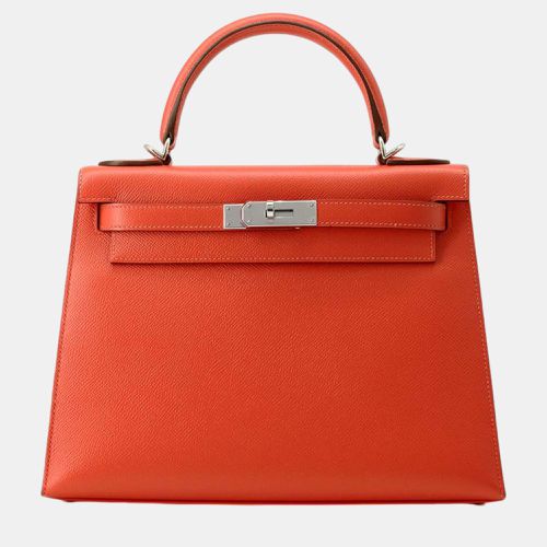 Tomate Epsom Kelly Sellier 28 Top Handle Bag - Hermes - Modalova