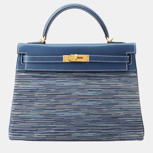 Thalassa Box Calf Leather Vibrato Kelly Retourne 32 Top Handle Bags - Hermes - Modalova