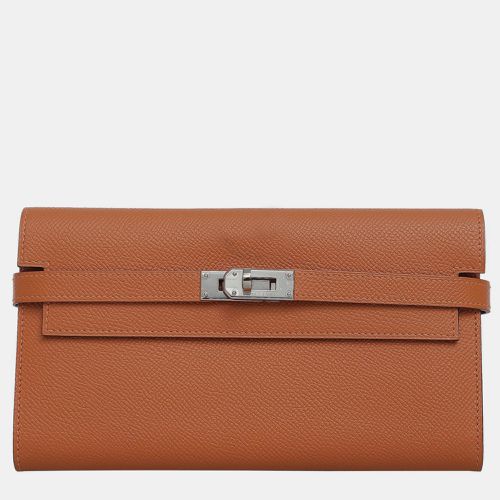 Hermes Orange Kelly Wallet - Hermes - Modalova