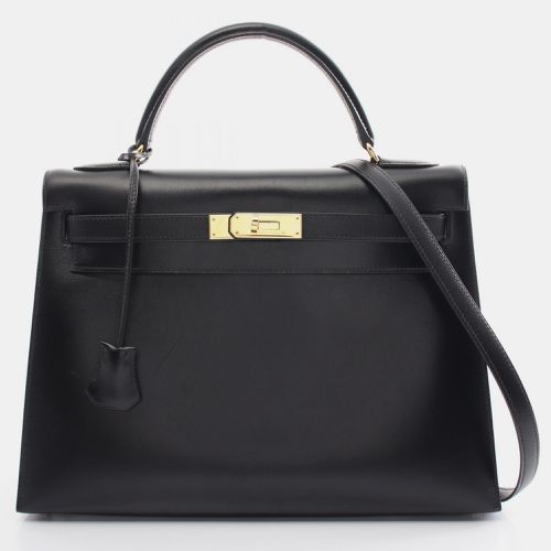 Leather Box Kelly 32 Top Handle Bag - Hermes - Modalova