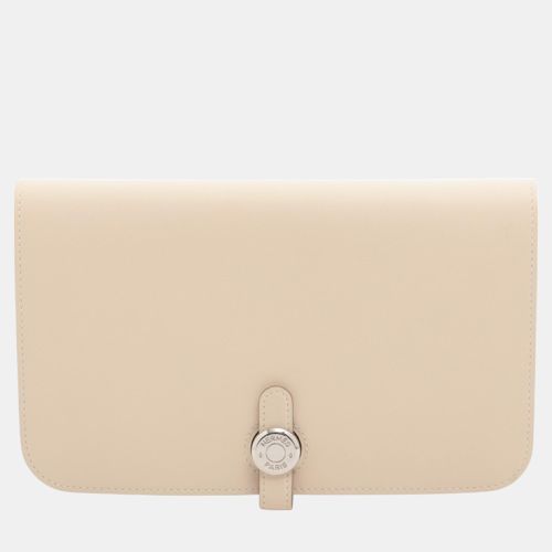 Hermes Beige Leather Dogon Wallet - Hermes - Modalova