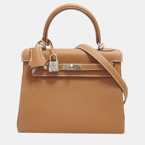 Kelly 25 Togo Leather Handbag Leather - Hermes - Modalova