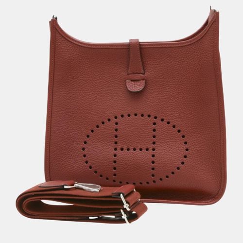 Taurillon Rouge H Evelyn 3 PM Shoulder Bag - Hermes - Modalova