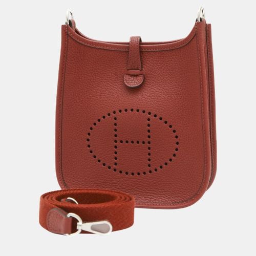 Taurillon Clemence Rouge H Evelyn TPM Amazon Shoulder Bag - Hermes - Modalova