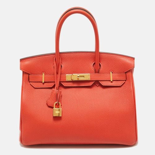 Capuccine Togo Leather Gold Finish Birkin 30 Bag - Hermes - Modalova