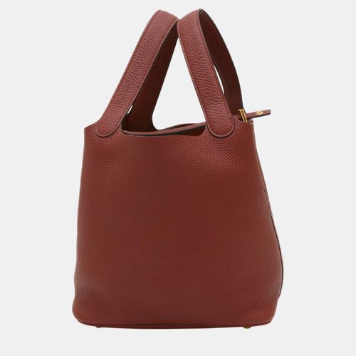 Taurillon Clece Rouge H Picotin Lock MM 22 Handbag - Hermes - Modalova