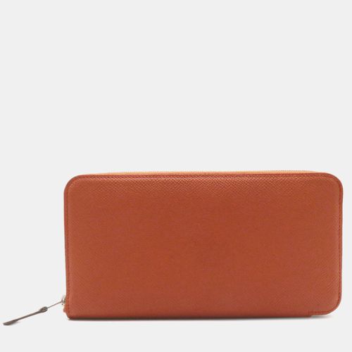 Azap Silk'In Leather Long Wallet Leather - Hermes - Modalova