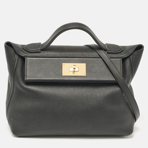 Noir Taurillon Maurice and Swift Leather Gold Finish 24/24 29 Bag - Hermes - Modalova