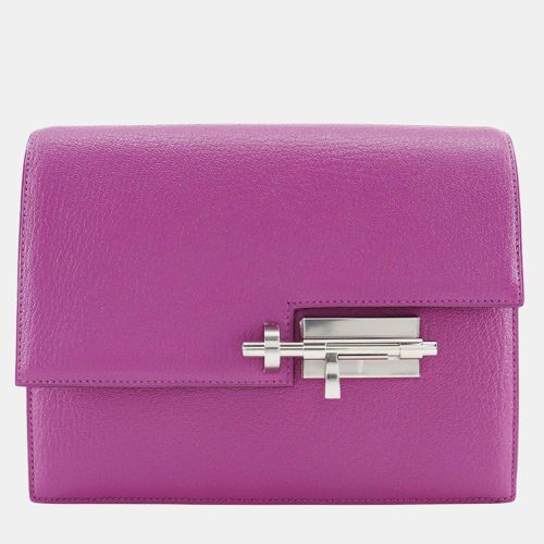 Pink Leather Chevre Velours Clutch Bag - Hermes - Modalova