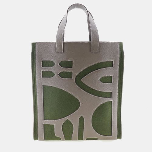 Epsom Felt Green Petit H Tote Bag - Hermes - Modalova