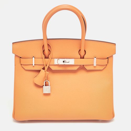 Abricot Epsom Leather Palladium Finish Birkin 30 Bag - Hermes - Modalova