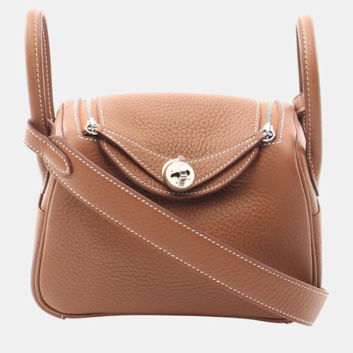 Leather Lindy Mini Shoulder Bag - Hermes - Modalova