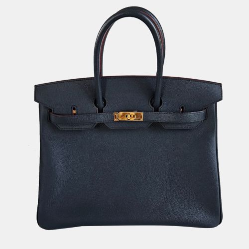 Indigo Rouge H Contour Epsom Birkin 35 Bag - Hermes - Modalova