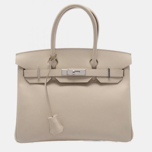 Ivory Leather Birkin 30 Tote Bag - Hermes - Modalova