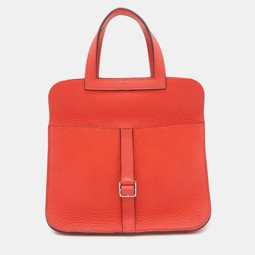 Rose Texas Taurillon Clemence Halzan 25 Bag - Hermes - Modalova